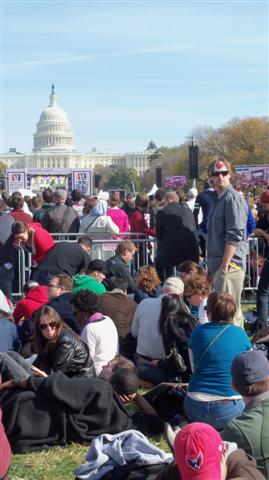 sitting crowd